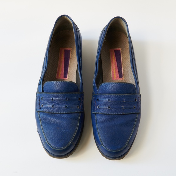 80s - SUSAN BENNIS - WARREN EDWARDS - Loafer - Men\'s - 10 - Blue Leather main image 4